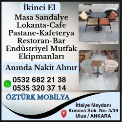 Öztürk Mobilya | Ankara Sıfır ve İkinci El Masa Sandalye Alım Satım