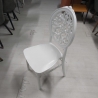 Beyaz Plastik Sırt Desenli Sandalye | Öztürk Mobilya Ankara