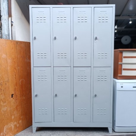 8 Kapılı Gri Metal Soyunma Dolabı | Yurtoğlu Mobilya Ankara