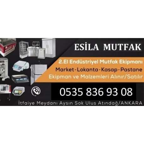 Kartvizit- ESİLA MUTFAK Endüstriyel Mutfak Ekipmanları Market Lokanta Kasap Pastane Alım Satımı Yapan Mağaza