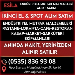 Kartvizit- ESİLA Mutfak End&uuml;striyel Ekipmanlar Market Lokanta Kasap Pastane Alım Satımı Yapan Mağaza