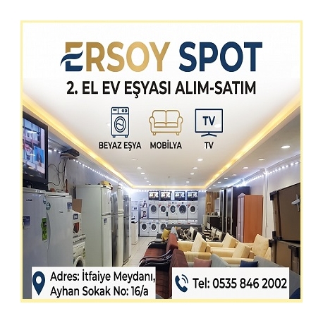 Kartvizit-Ersoy Spot İkinci El Eşya,İkinci El Ev ve Büro Eşyası Alan Satan Mağaza