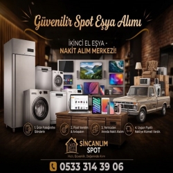 Sincanlım Spot - Ankara 2. El Beyaz Eşya, Kombi, TV, Laptop, Fotoğraf Makinesi, Elektronik Alım Satım